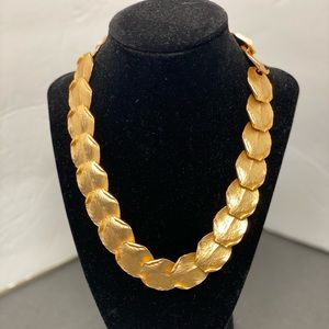 Gold Rounds with folded edges Necklace
